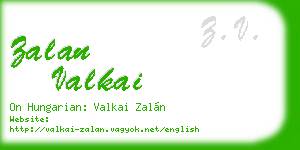 zalan valkai business card